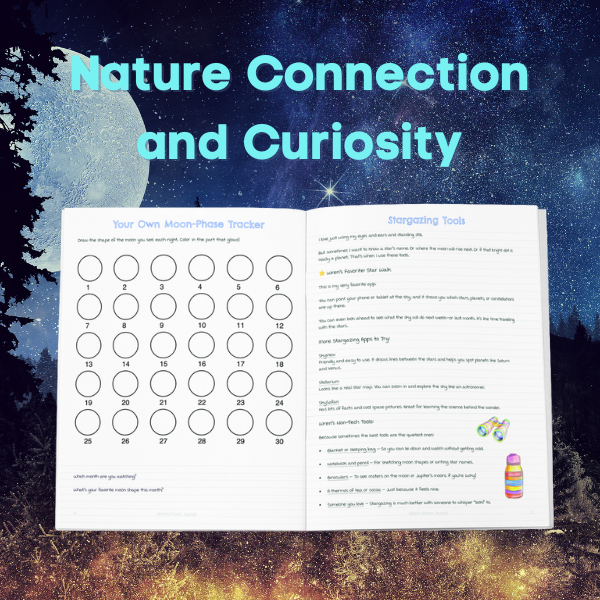 Wren’s Moon Journal: A Nature Activity Book For Kids Who Love the Moon, Stars, and Sky